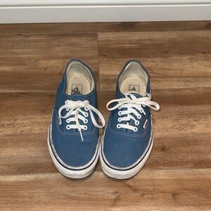 Vans Blue Sneakers with White Accents